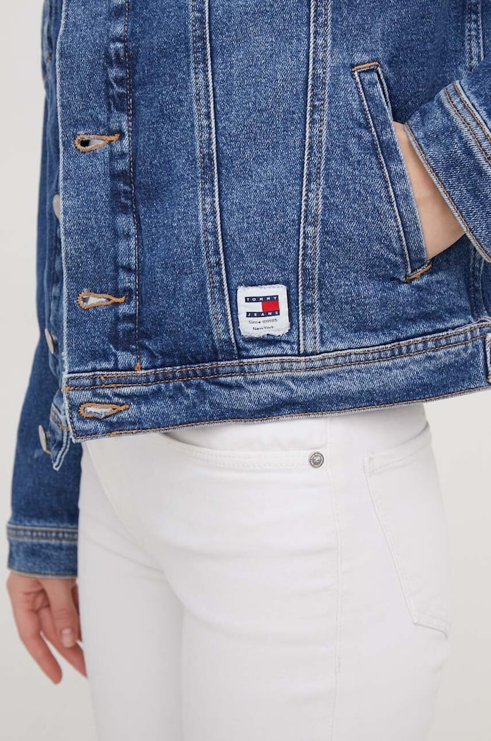 Tommy Jeans kurtka jeansowa DW0DW16986 niebieski