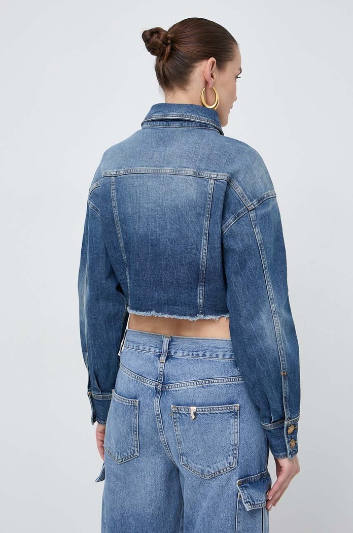 Oblečení Džínová bunda Pinko 102944.A1LQ námořnická modř