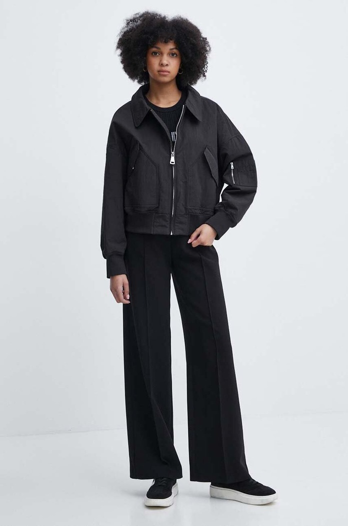 Bunda Dkny D2A4J1AF čierna SS24