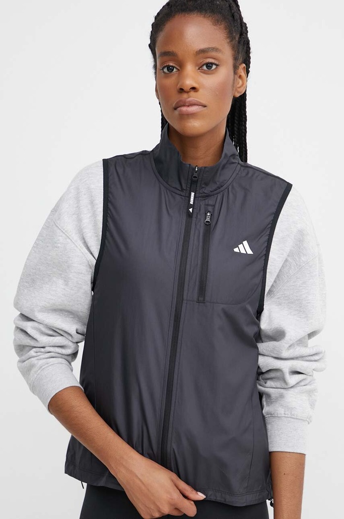 adidas Performance bezrękawnik sportowy Own The Run Base nieocieplane czarny IK7446