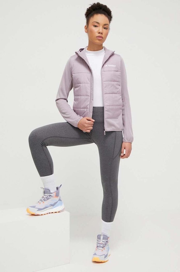 Sportovní bunda adidas TERREX přechodné fialová IM8104