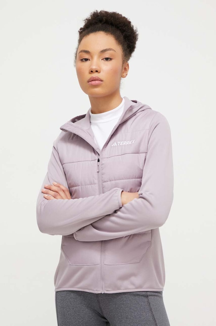Sportovní bunda adidas TERREX IM8104 fialová SS24