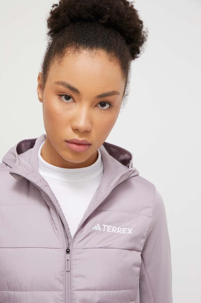 Sportovní bunda adidas TERREX fialová IM8104