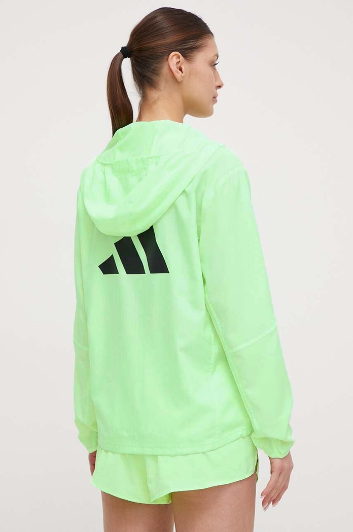 Μπουφάν για τρέξιμο adidas Performance Run It Run It IN0130 πράσινο SS24