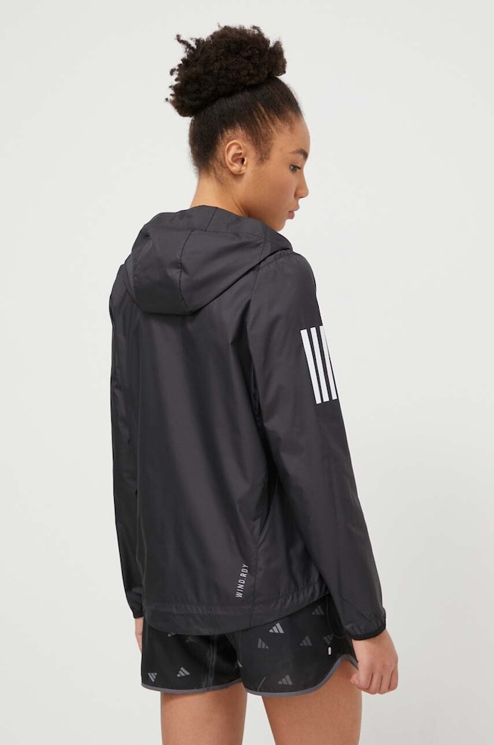 Ρούχα adidas Performance Μπουφάν για τρέξιμο adidas Performance Own the Run Ozweego Own the Run IN1576 μαύρο
