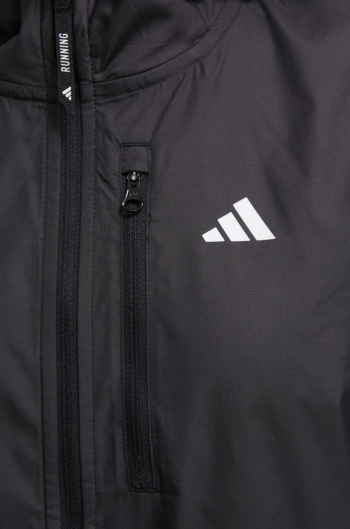 Μπουφάν για τρέξιμο adidas Performance Own the Run Ozweego Own the Run adidas Performance μαύρο IN1576