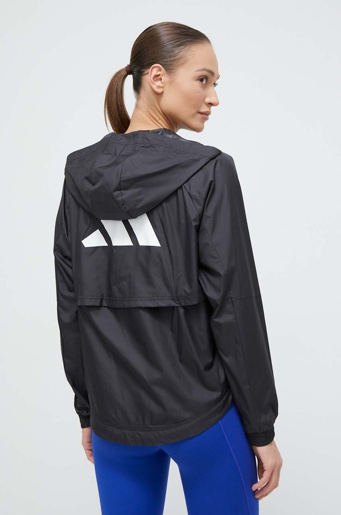 Îmbrăcăminte adidas Performance Jachetă de antrenament Hyperglam IS8036 negru