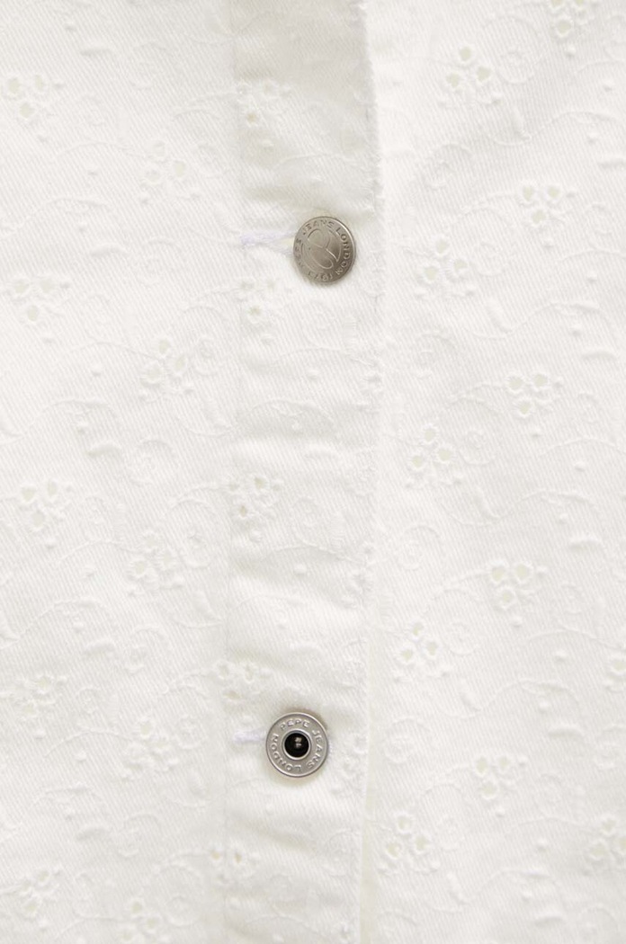 Pepe Jeans kurtka jeansowa ANNY ANGLAISE PL402383 biały
