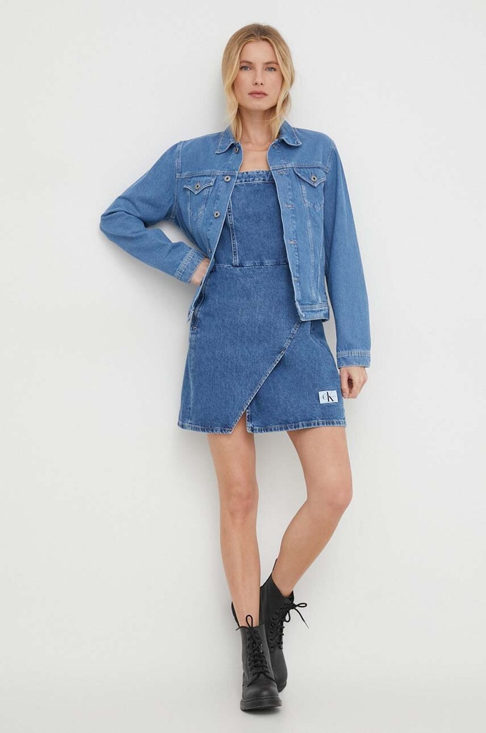 Pepe Jeans kurtka jeansowa ROSE JACKET RCLM PL402387 niebieski SS24