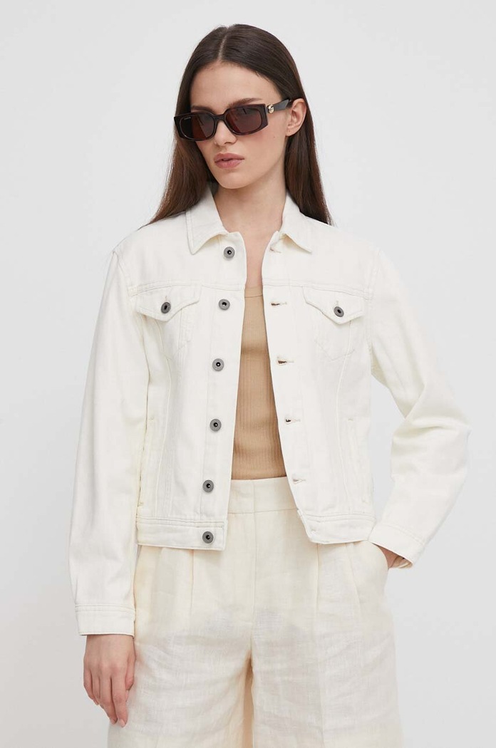 Pepe Jeans Geacă din denim bej PL402391TB7