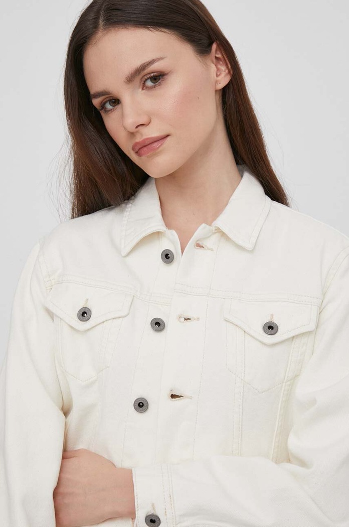 Geacă din denim Pepe Jeans PL402391TB7 bej