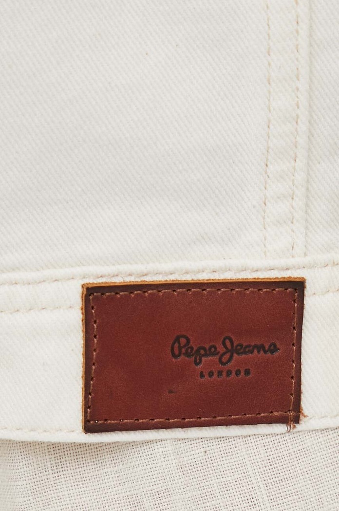 Geacă din denim Pepe Jeans bej PL402391TB7