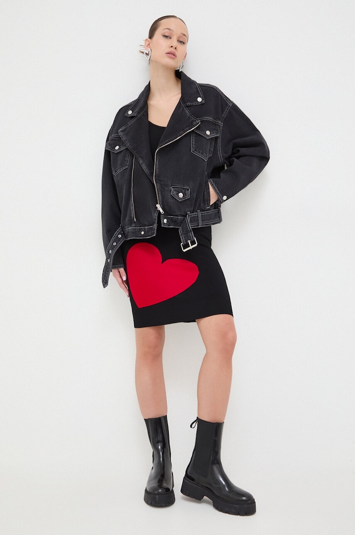 Traper jakna Moschino Jeans 0604.3237 crna SS24