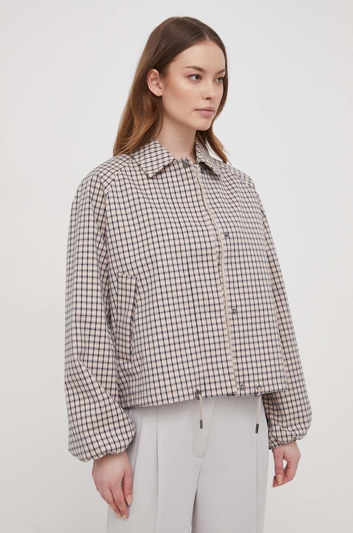 Barbour kurtka Check LSP0159 różowy AA00