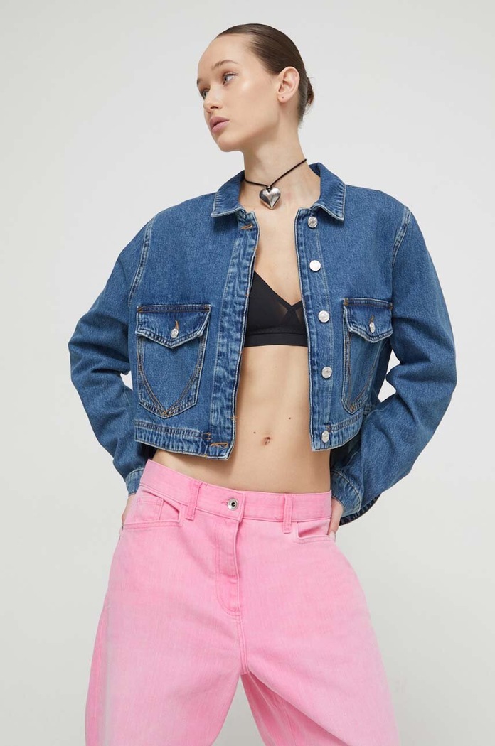Moschino Jeans farmerdzseki nem bélelt kék 0503.3735