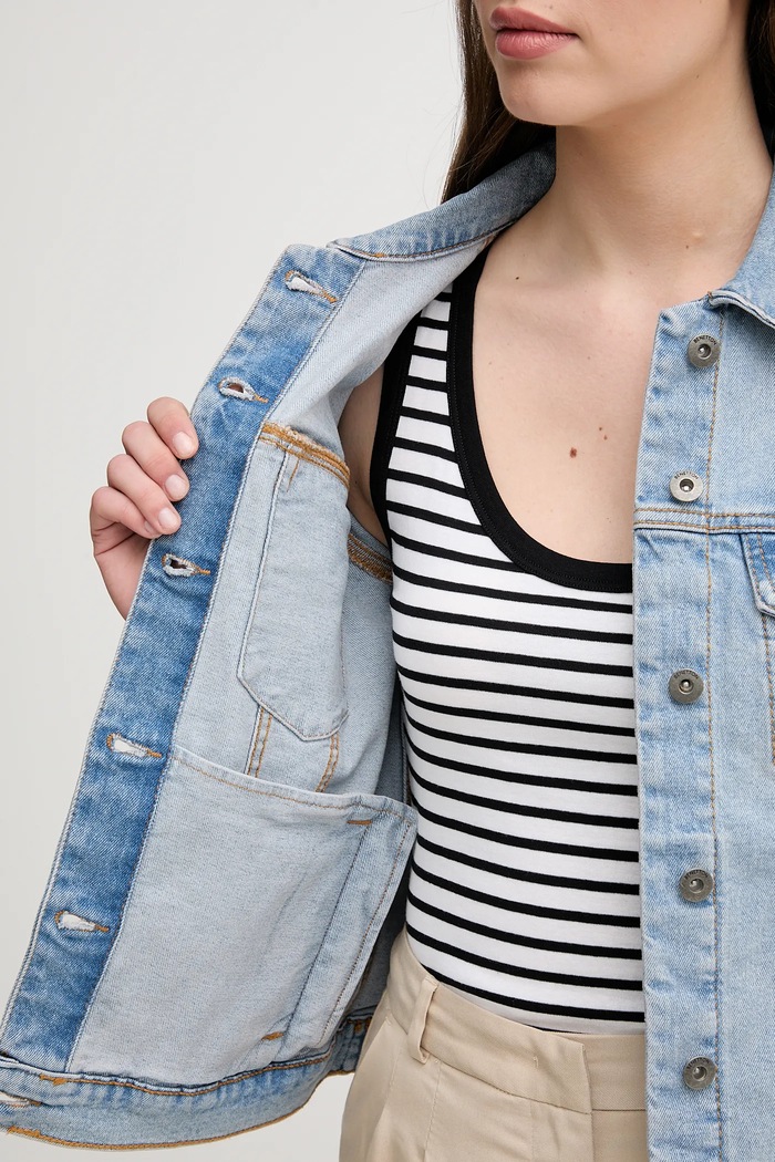 United Colors of Benetton kurtka jeansowa 21TBDN00N
