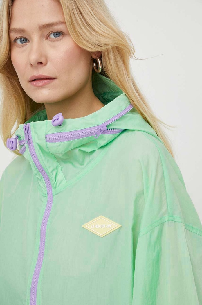 Bunda American Vintage VESTE ML zelená IKI16HE24