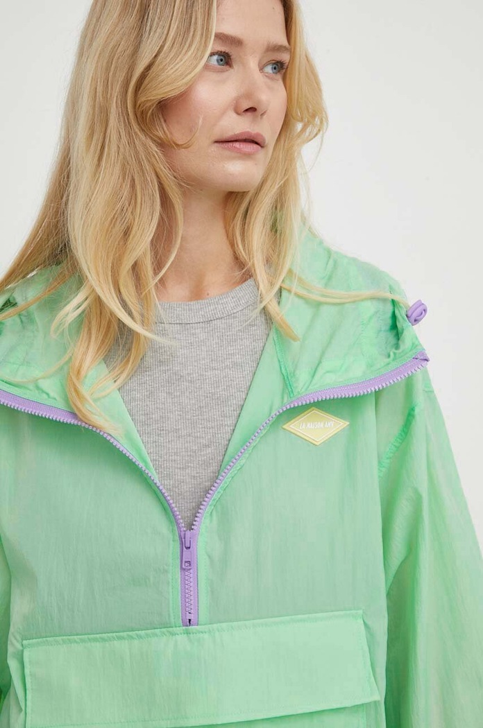 Bunda American Vintage VESTE ML IKI16HE24 zelená