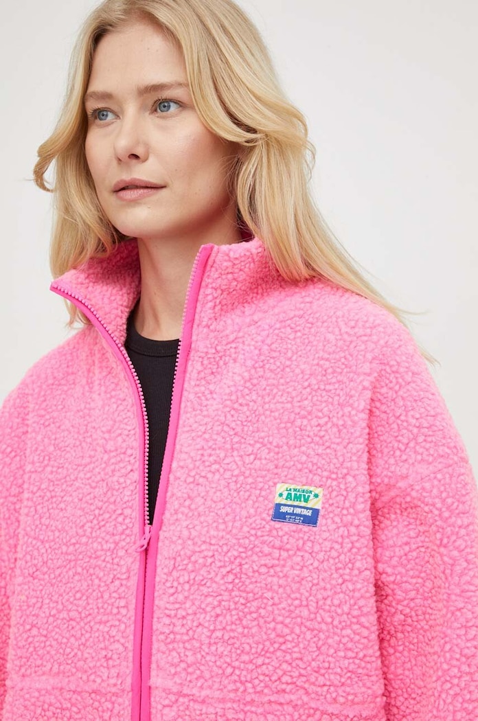 American Vintage hanorac fleece roz HOK16CE24
