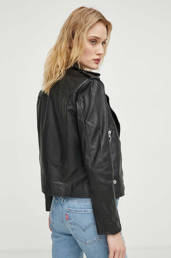Ρούχα Δερμάτινο jacket G-Star D24263.D555 μαύρο