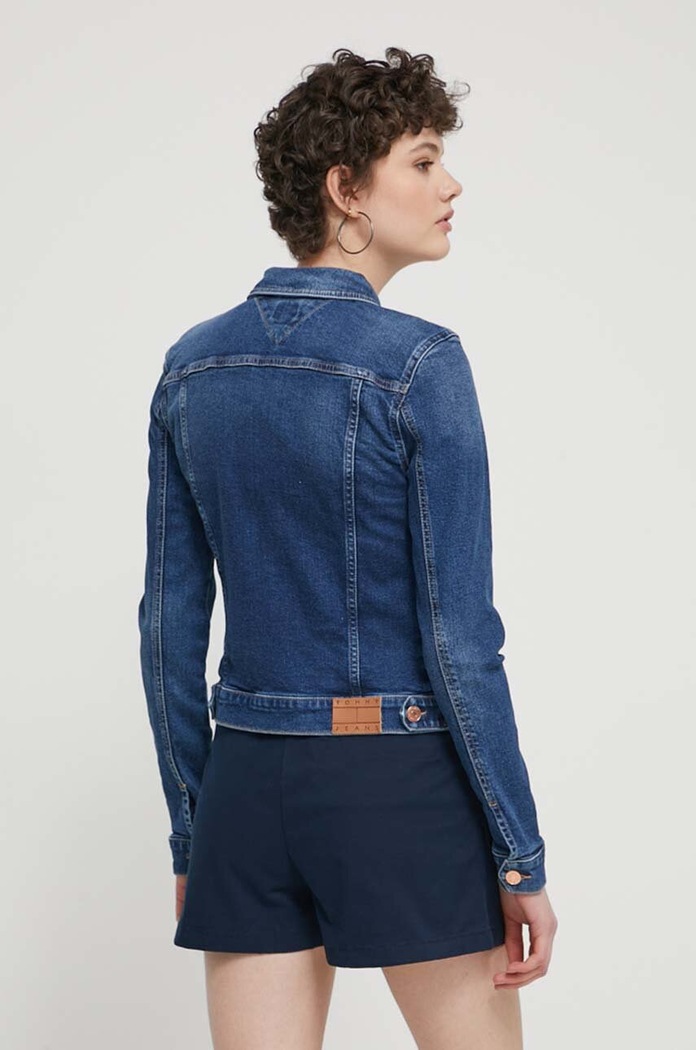 Odzież Tommy Jeans kurtka jeansowa DW0DW17959 granatowy