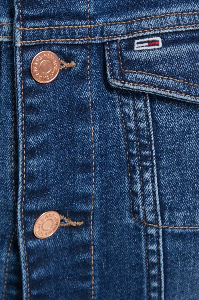 Tommy Jeans kurtka jeansowa DW0DW17959 granatowy