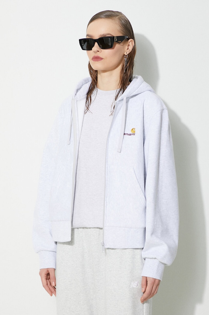 Μπλούζα Carhartt WIP Hd American Scr. Jacket I033057.482XX γκρί