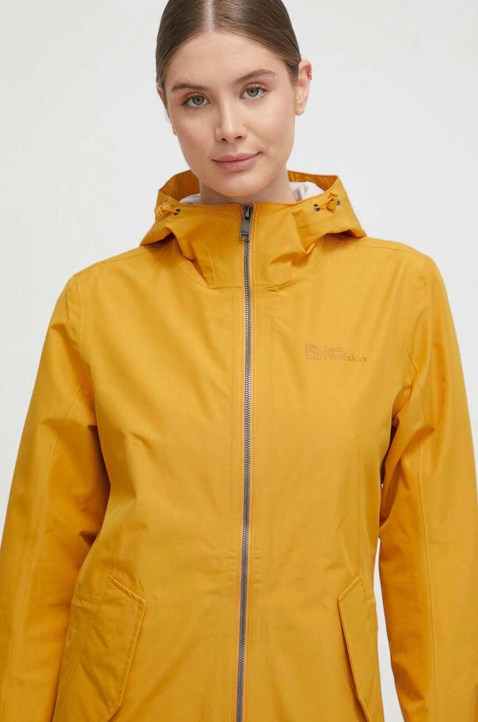 Яке за спортове на открито Jack Wolfskin Dakar Parka жълт 1112502
