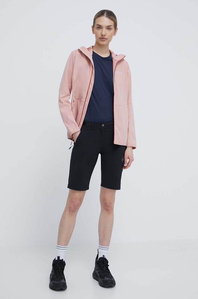 Яке за спортове на открито Jack Wolfskin Feldberg Hoody 1306863 розов SS24