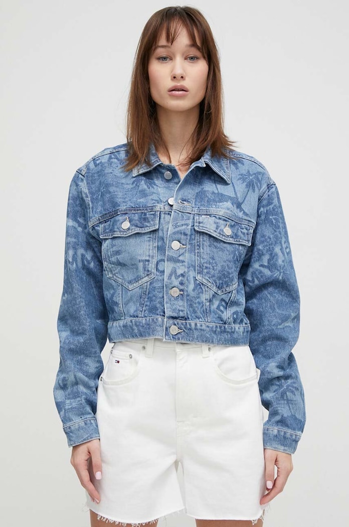 Oblečenie Rifľová bunda Tommy Jeans DW0DW17664 modrá