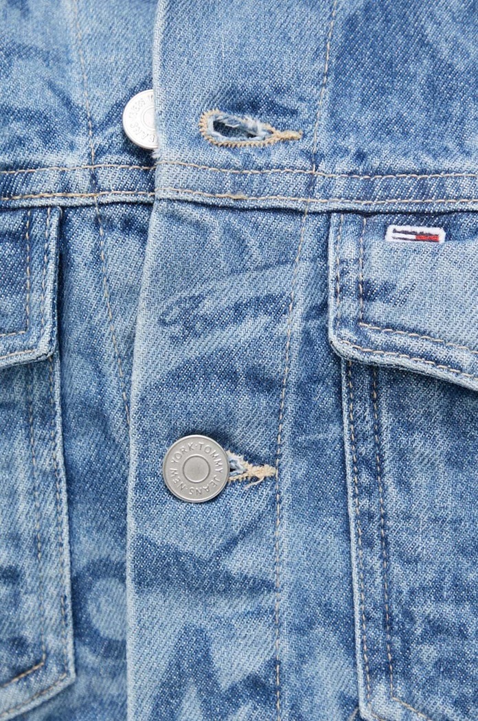 Rifľová bunda Tommy Jeans DW0DW17664 modrá