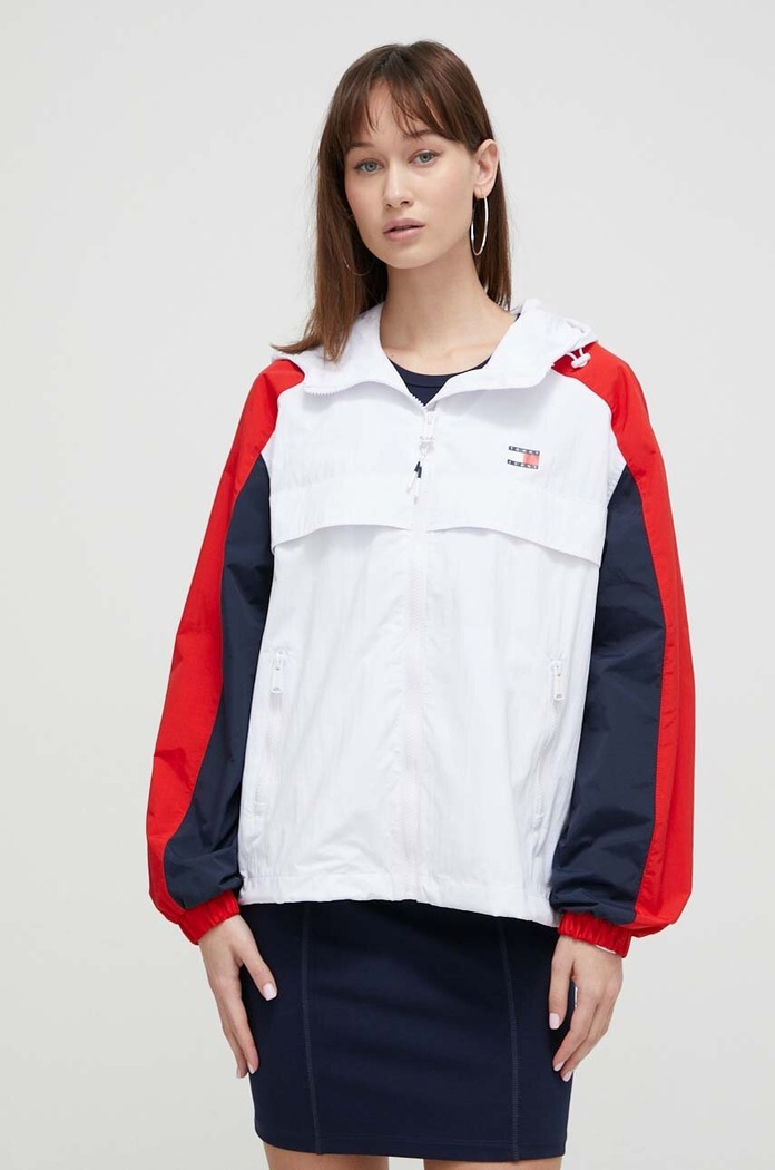 Bunda Tommy Jeans bílá DW0DW17752