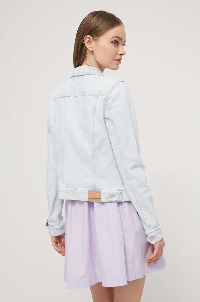 Îmbrăcăminte Tommy Jeans geacă din denim DW0DW17659 albastru
