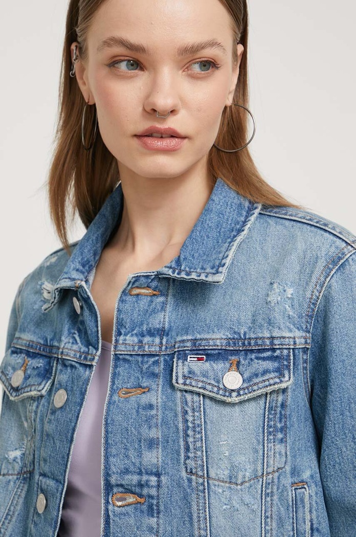Tommy Jeans kurtka jeansowa niebieski DW0DW17660