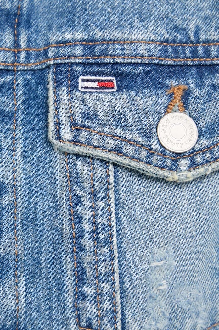 Tommy Jeans kurtka jeansowa DW0DW17660 niebieski