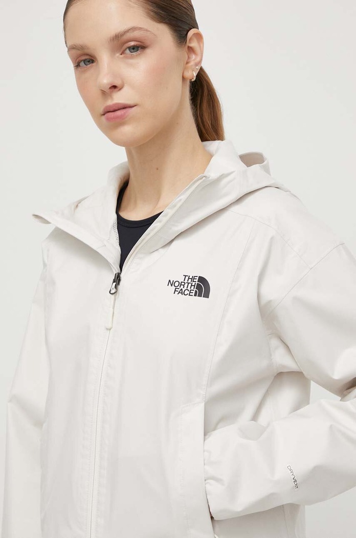 The North Face kurtka outdoorowa Cropped Quest pozostałe beżowy NF0A55EPQLI1