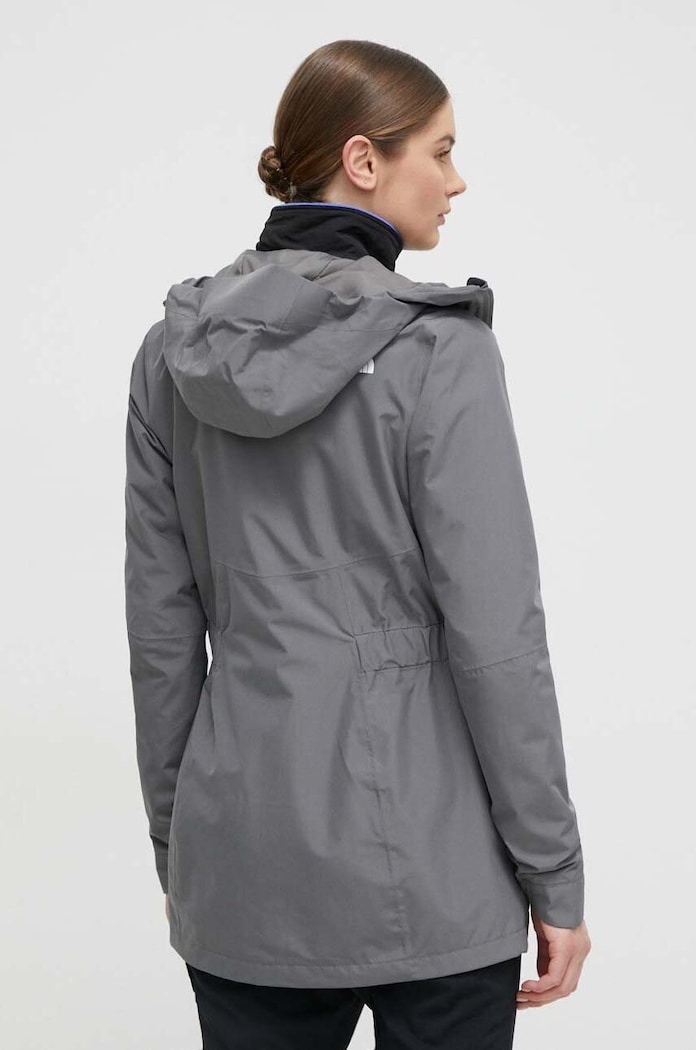 Odzież The North Face kurtka outdoorowa Hikesteller Parka Shell NF0A3BVI0UZ1 szary
