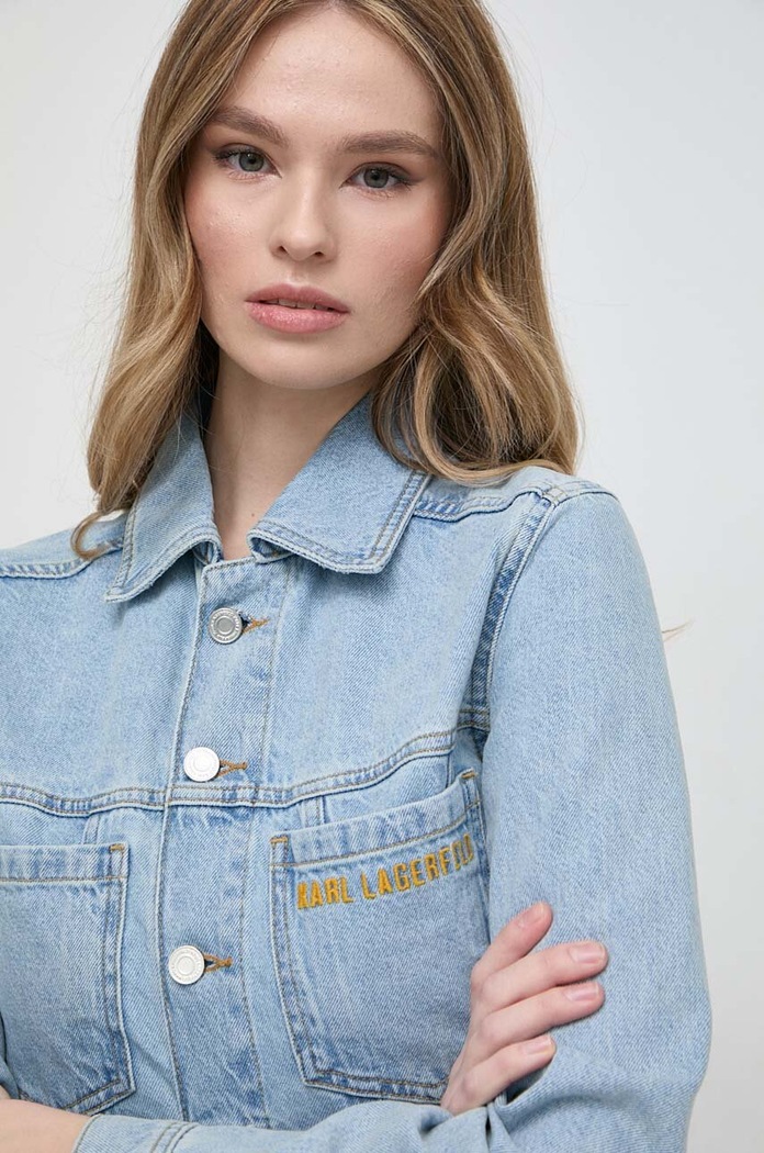 Karl Lagerfeld geacă din denim albastru 24UW1403
