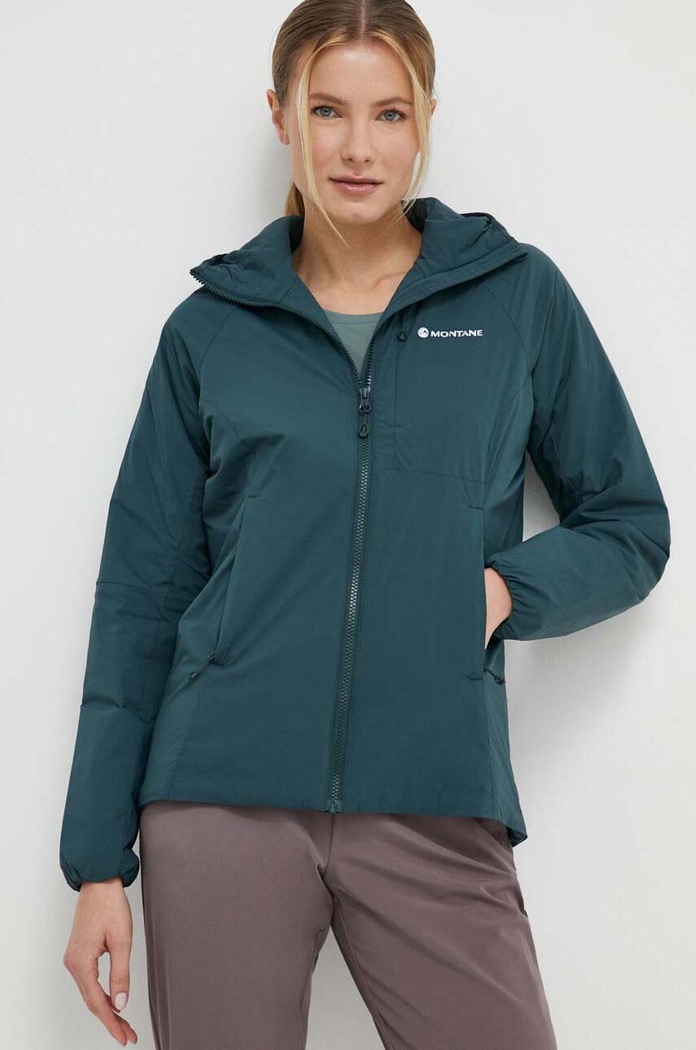 Turistická bunda Montane Fireball jemné zateplenie zelená FFBHO16