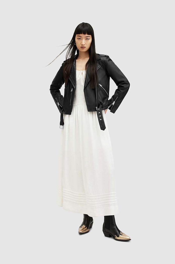 Kožená bunda AllSaints BALFERN WL190Z