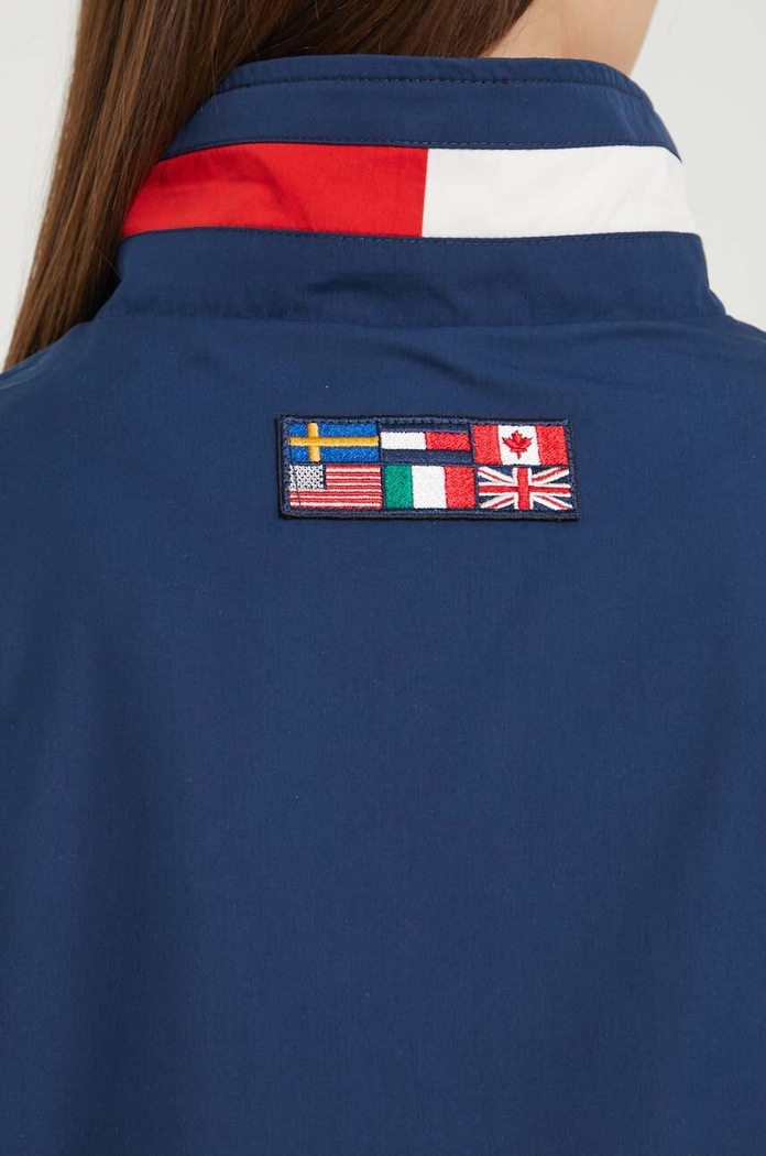 Tommy Jeans rövid kabát Archive Games DW0DW18648 sötétkék