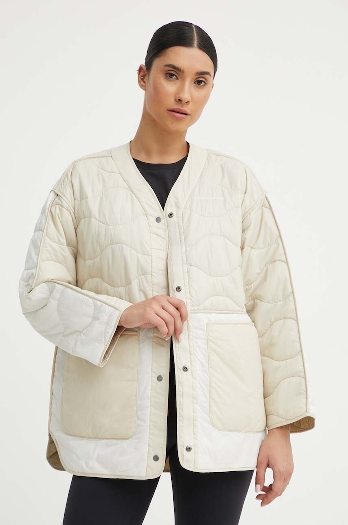Obojstranná bunda Peak Performance Quilted G79736 béžová SS24
