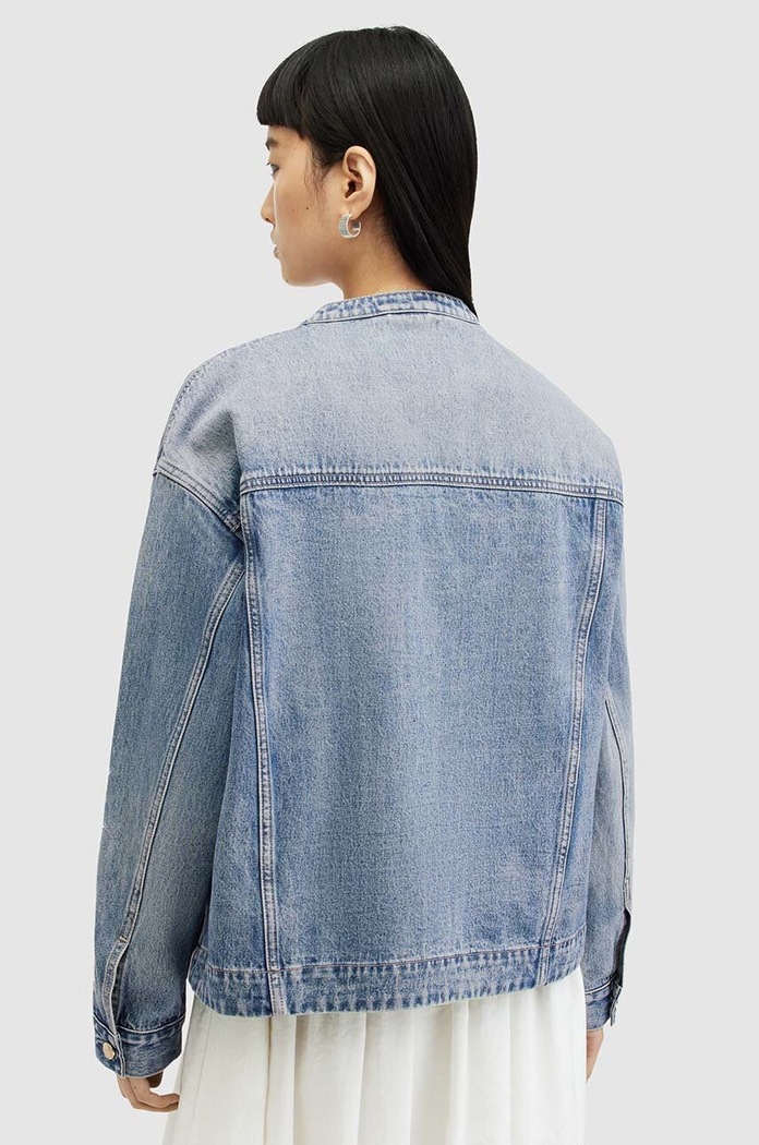Îmbrăcăminte AllSaints geacă din denim TERRI WORKWEAR JACKE WO549Z albastru