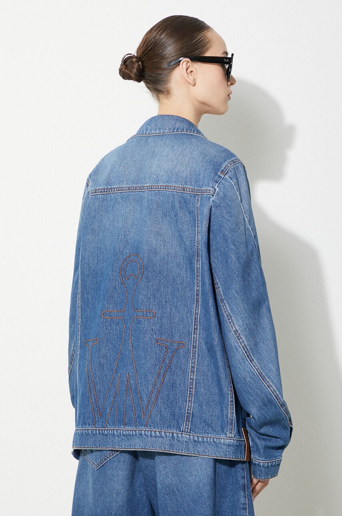 Abbigliamento JW Anderson giacca di jeans Twisted Jacket DJ0030.PG1164.804 blu