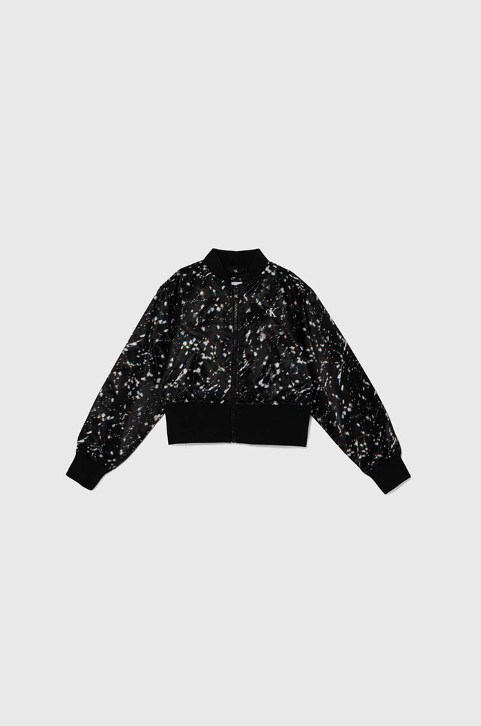 Calvin Klein Jeans kurtka bomber dziecięca nieocieplane czarny IG0IG02332.PPYH