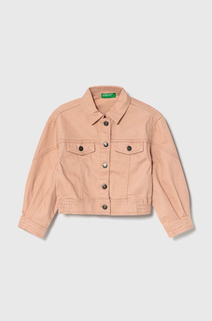 United Colors of Benetton kurtka dziecięca bez kaptura różowy 2RISCN04E.G.Seasonal