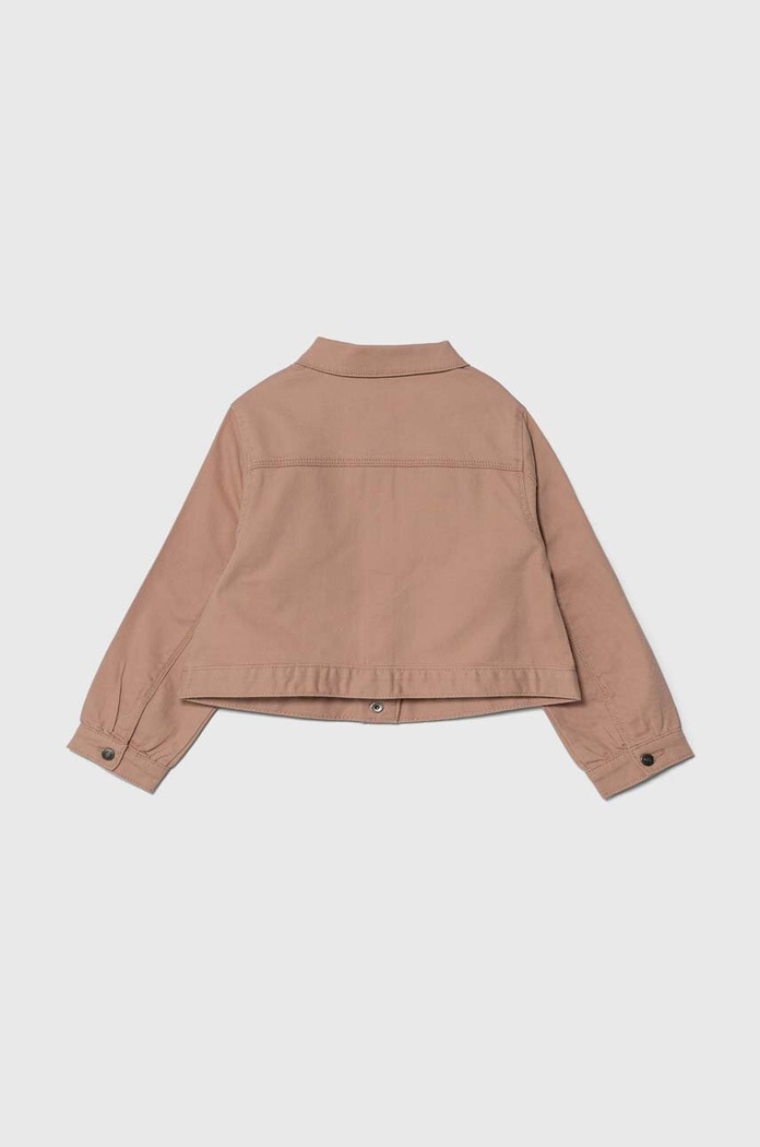 Παιδικό τζιν μπουφάν United Colors of Benetton 2RISGN02N.P.Seasonal ροζ SS24