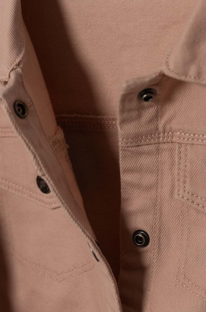 Παιδικό τζιν μπουφάν United Colors of Benetton ροζ 2RISGN02N.P.Seasonal