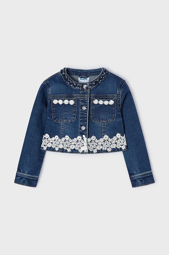 Mayoral Kurtka jeansowa dziecięca 3475.6H.Mini.PPYH niebieski SS24