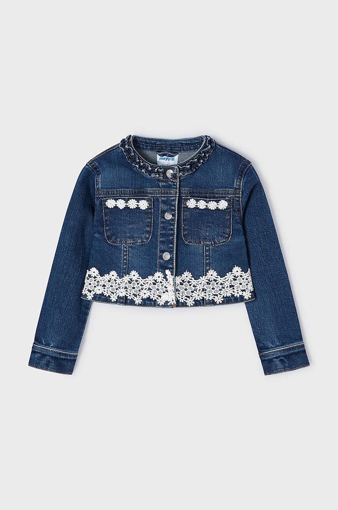 Mayoral Kurtka jeansowa dziecięca 3475.6H.Mini.PPYH niebieski SS24